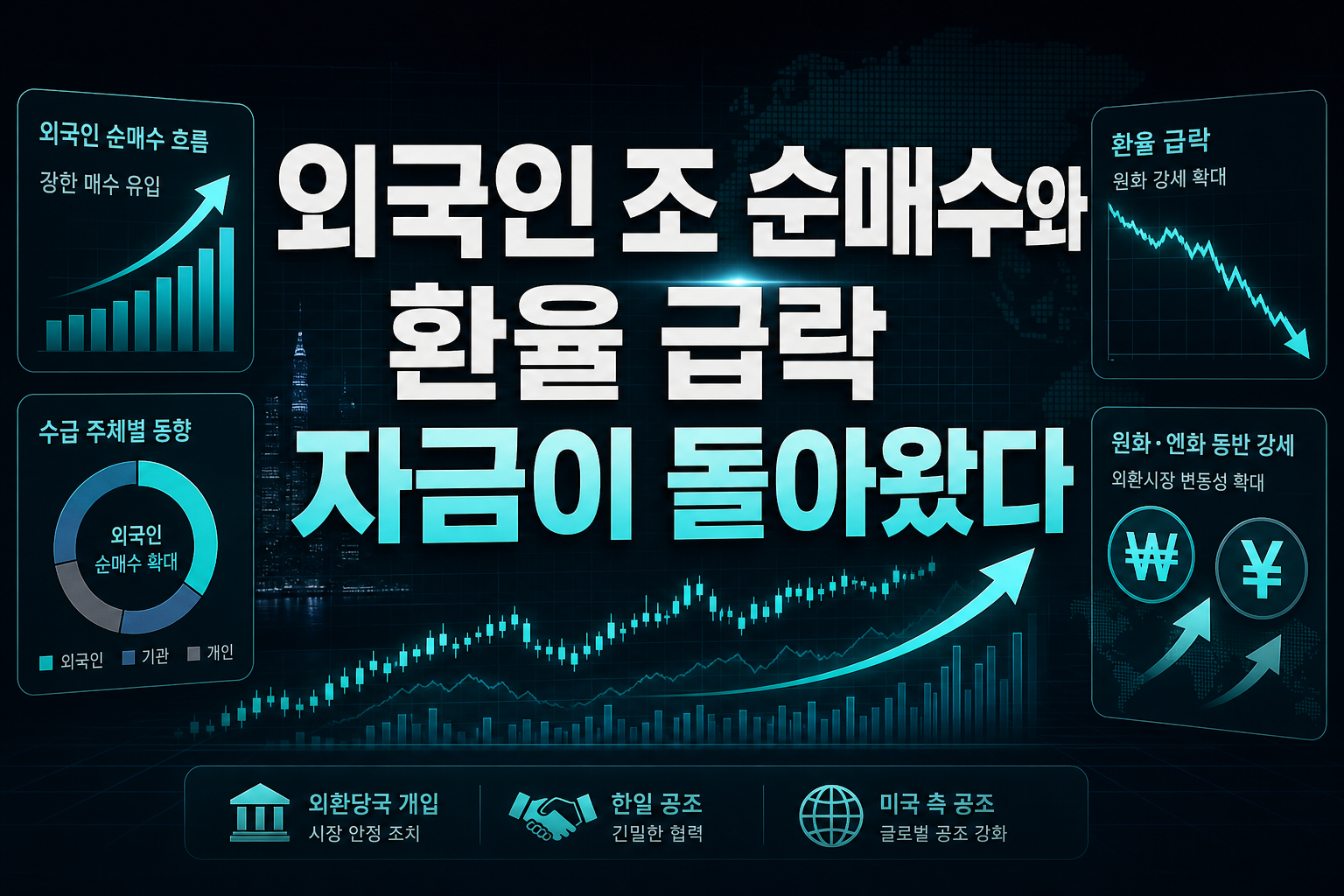 외국인 7조 순매수와 환율 급락, 자금이 돌아왔다