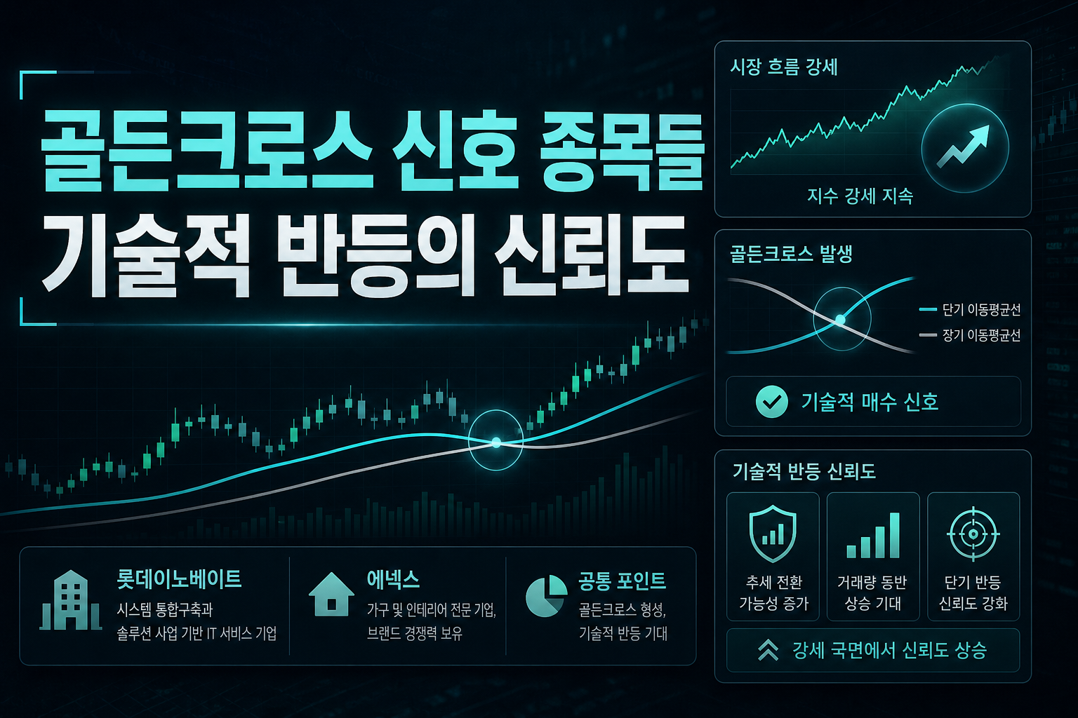 골든크로스 신호 종목들, 기술적 반등의 신뢰도