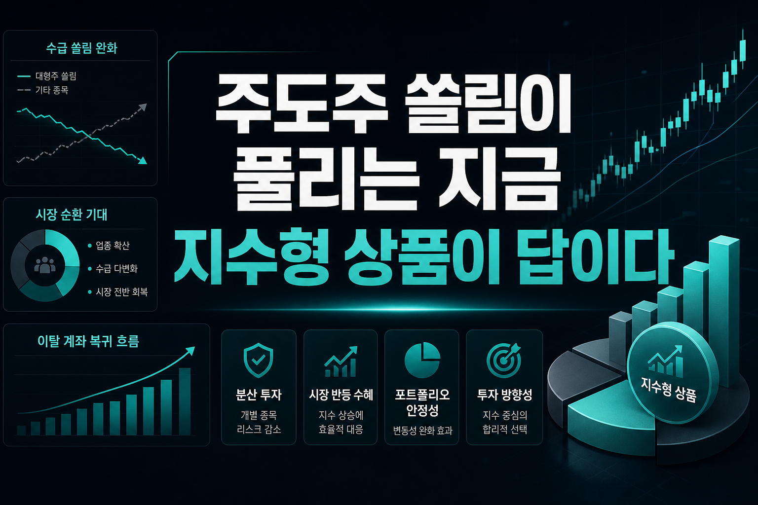 주도주 쏠림이 풀리는 지금, 지수형 상품이 답이다