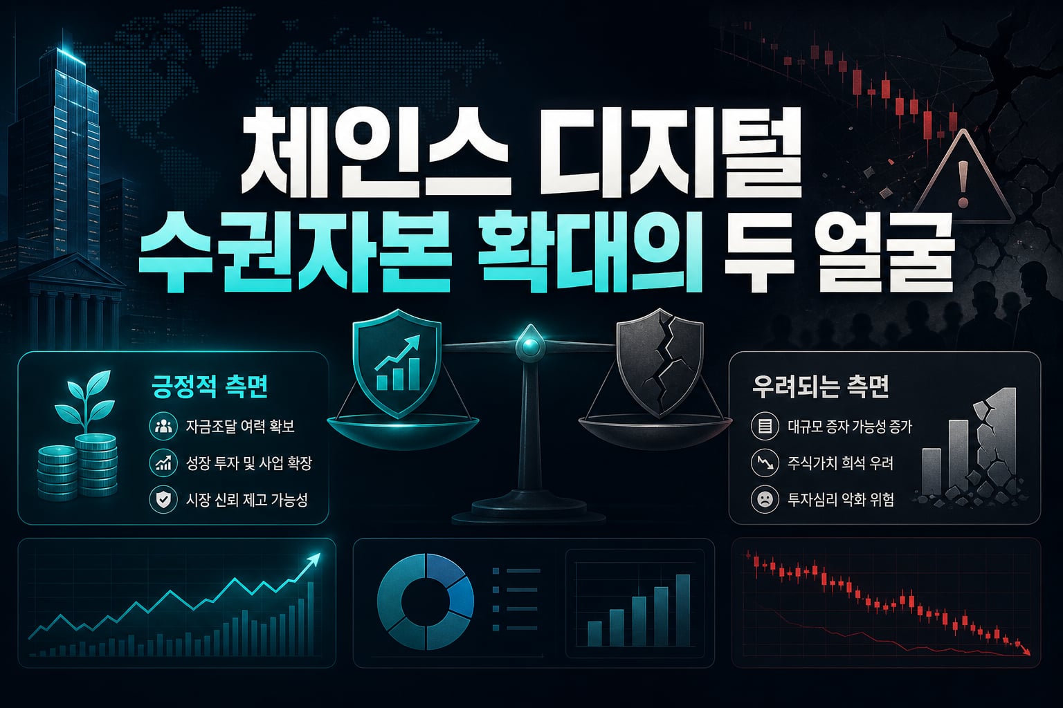 체인스 디지털, 수권자본 확대의 두 얼굴