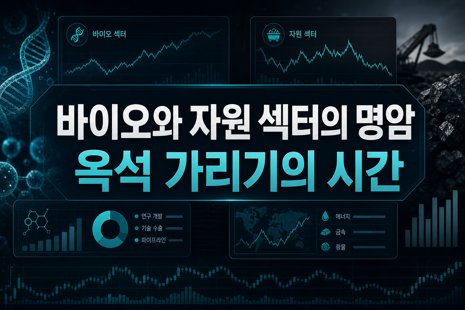 바이오와 자원 섹터의 명암, 옥석 가리기의 시간