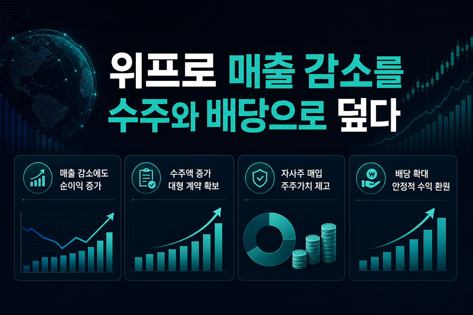 위프로, 매출 감소를 수주와 배당으로 덮다