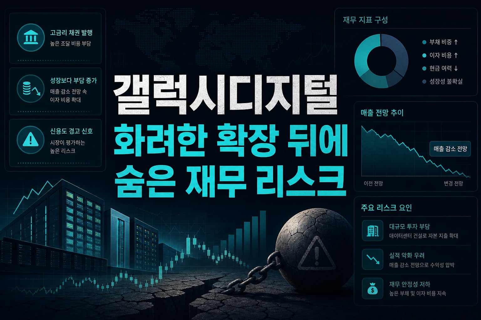 갤럭시디지털, 화려한 확장 뒤에 숨은 재무 리스크