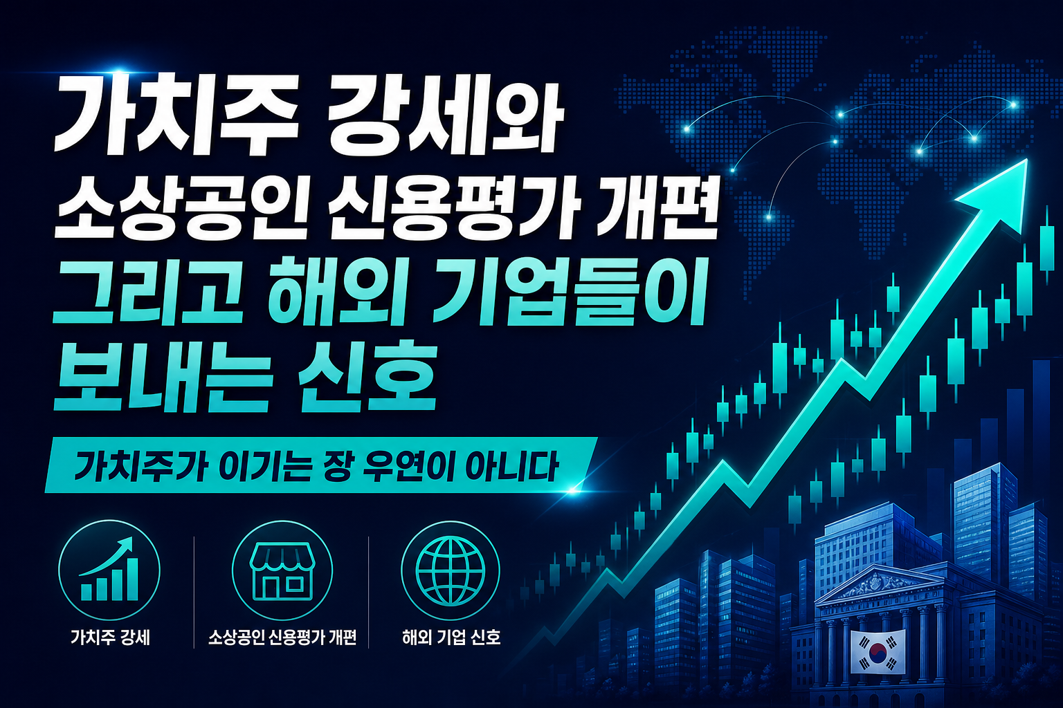 가치주 강세와 소상공인 신용평가 개편, 그리고 해외 기업들이 보내는 신호