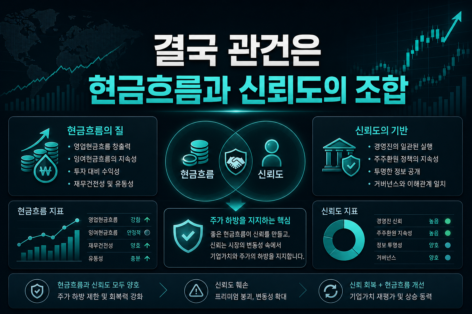결국 관건은 현금흐름과 신뢰도의 조합