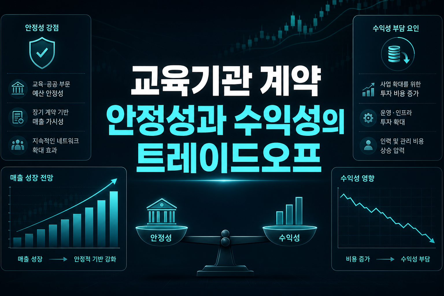 교육기관 계약, 안정성과 수익성의 트레이드오프