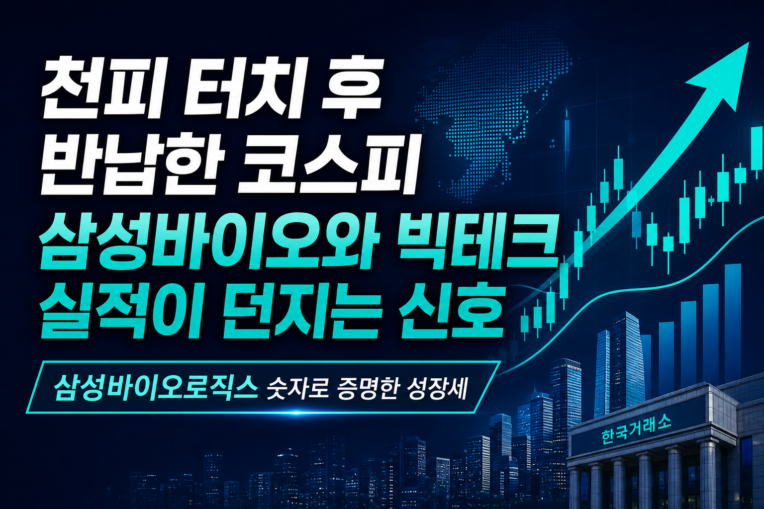 7천피 터치 후 반납한 코스피, 삼성바이오와 빅테크 실적이 던지는 신호