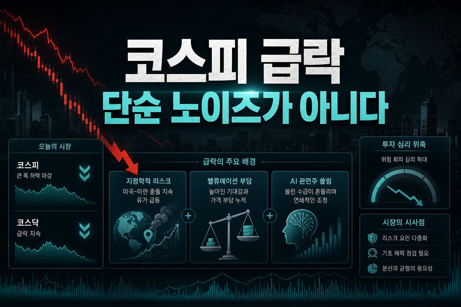 코스피 급락, 단순 노이즈가 아니다