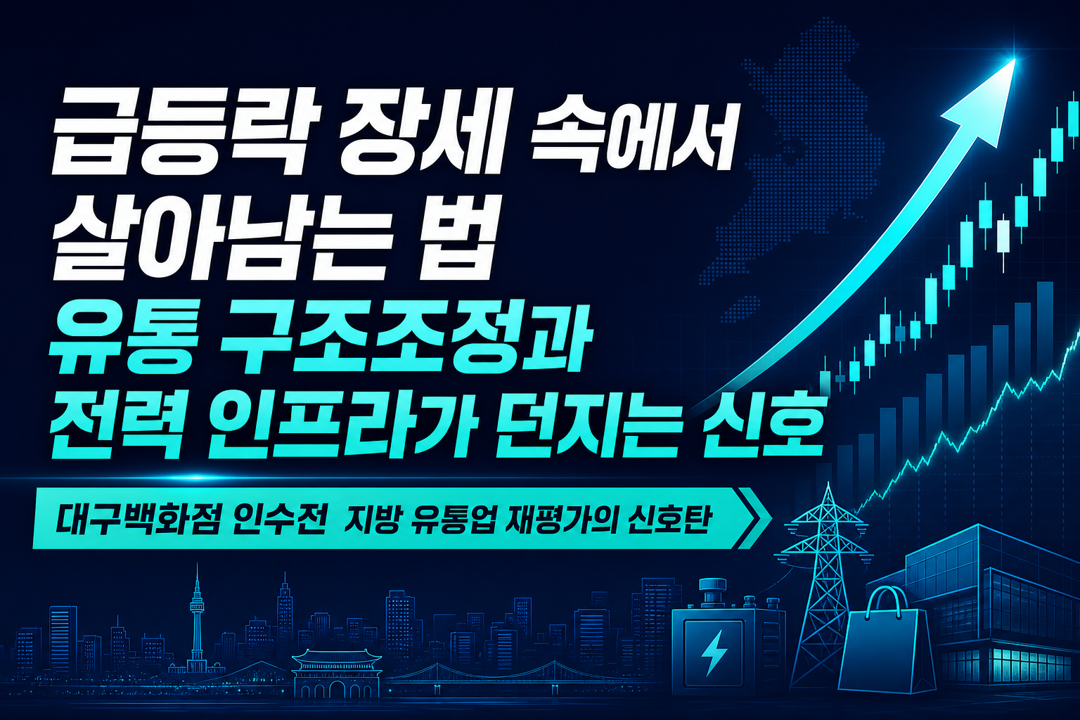 급등락 장세 속에서 살아남는 법, 유통 구조조정과 AI 전력 인프라가 던지는 신호