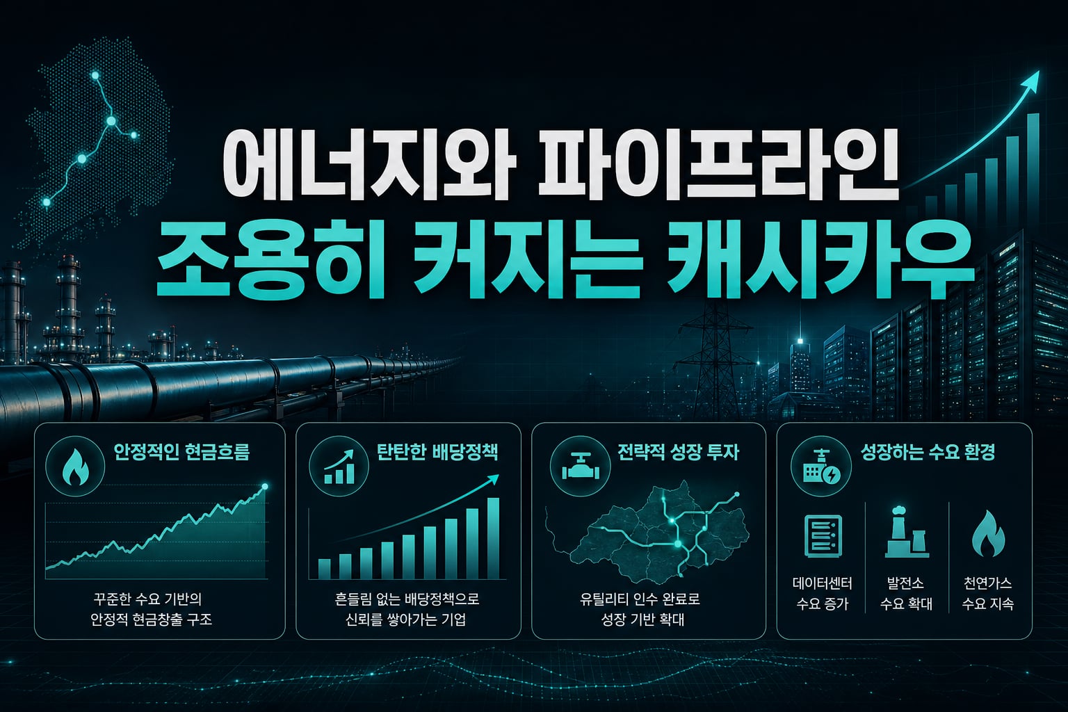 에너지와 파이프라인, 조용히 커지는 캐시카우
