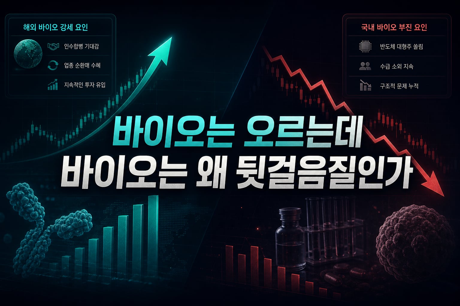 美 바이오는 오르는데 韓 바이오는 왜 뒷걸음질인가