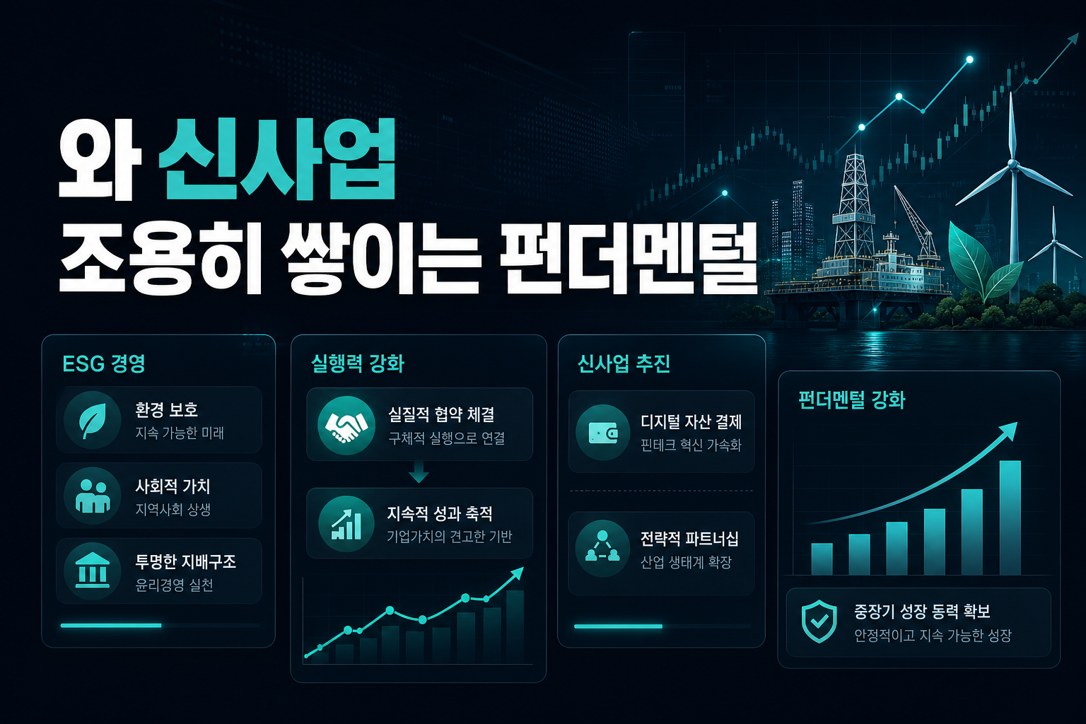 ESG와 신사업, 조용히 쌓이는 펀더멘털