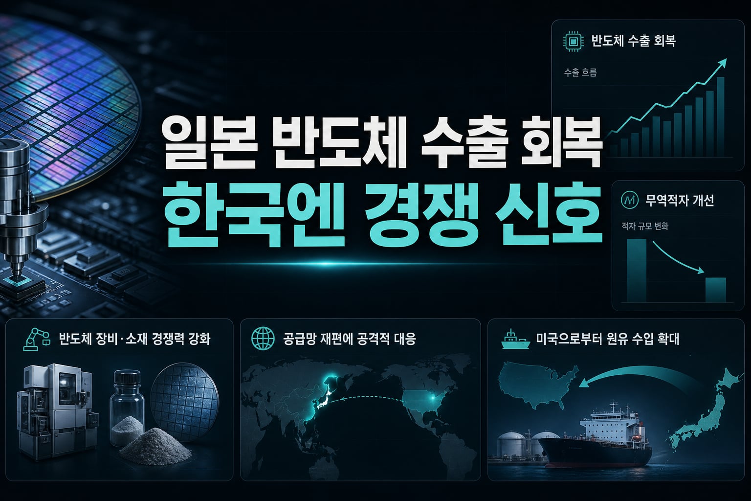 일본 반도체 수출 회복, 한국엔 경쟁 신호