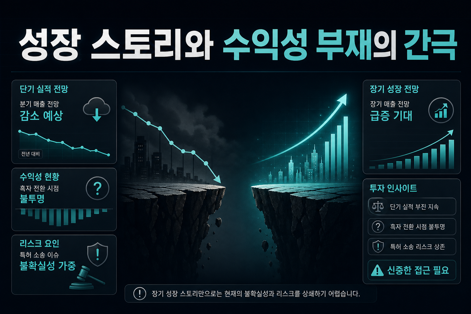 성장 스토리와 수익성 부재의 간극