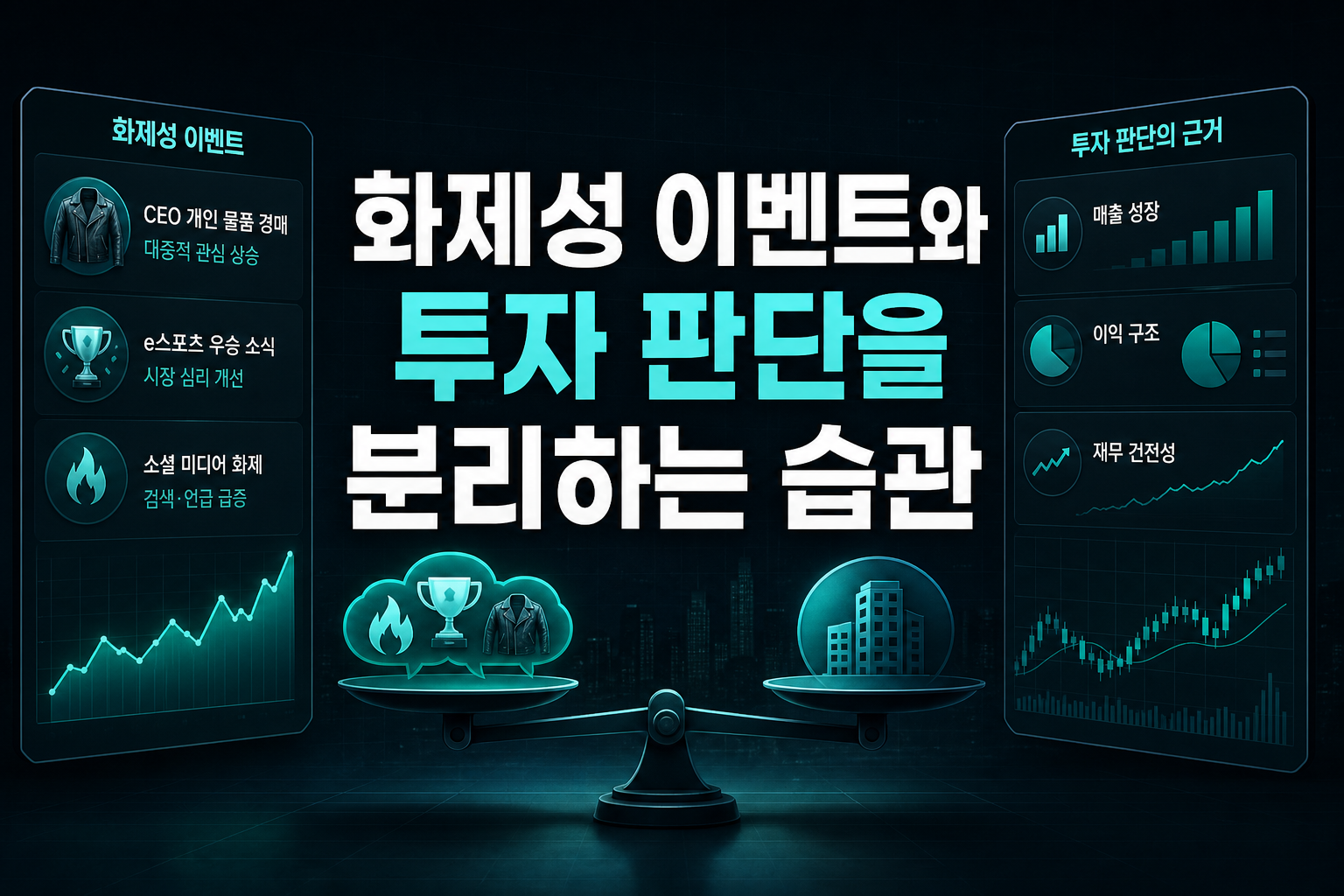화제성 이벤트와 투자 판단을 분리하는 습관