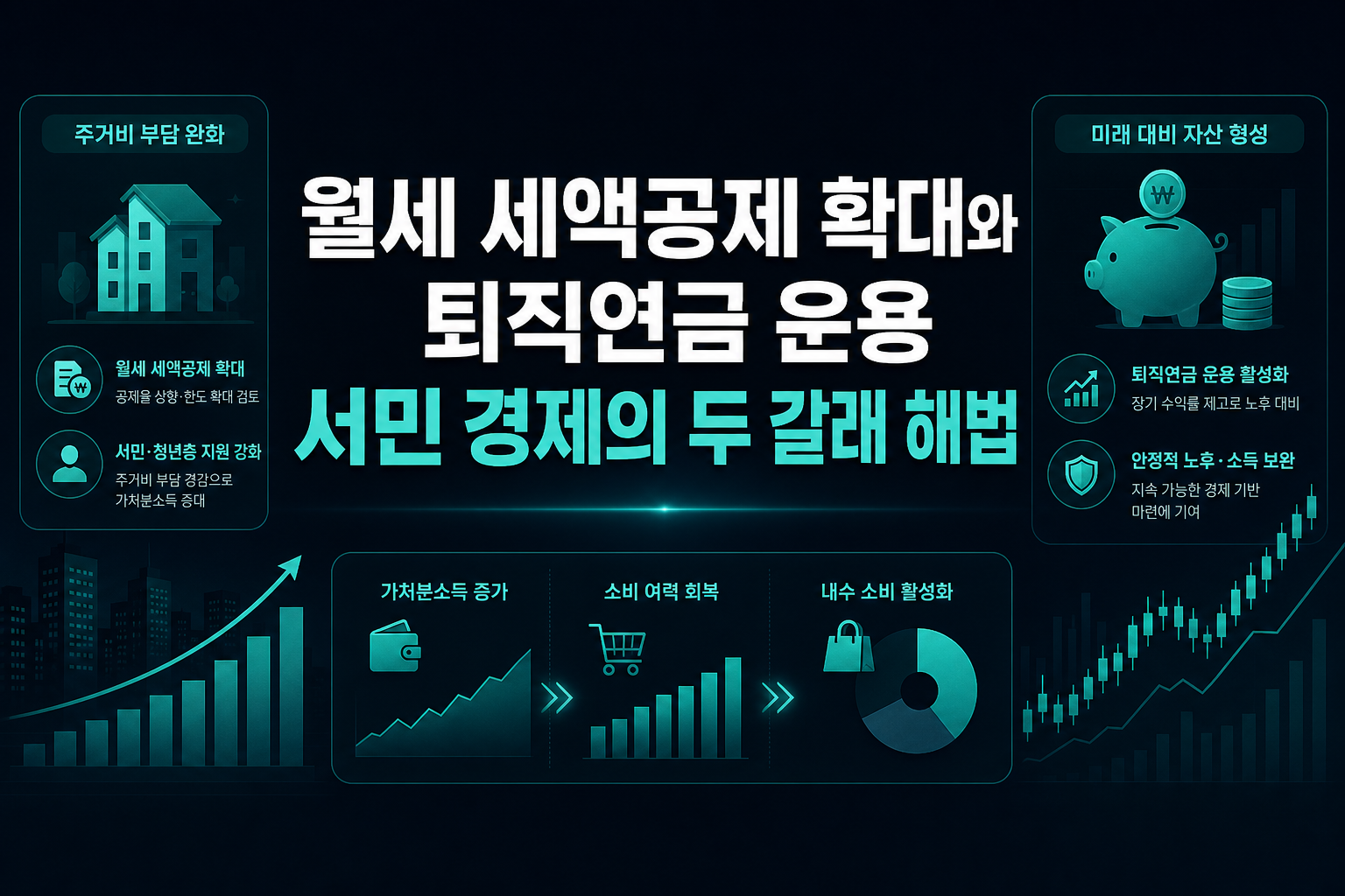 월세 세액공제 확대와 퇴직연금 운용, 서민 경제의 두 갈래 해법