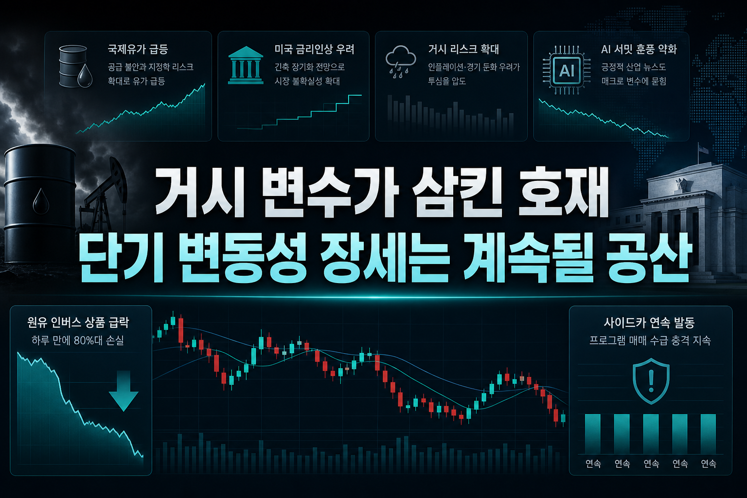 거시 변수가 삼킨 호재, 단기 변동성 장세는 계속될 공산