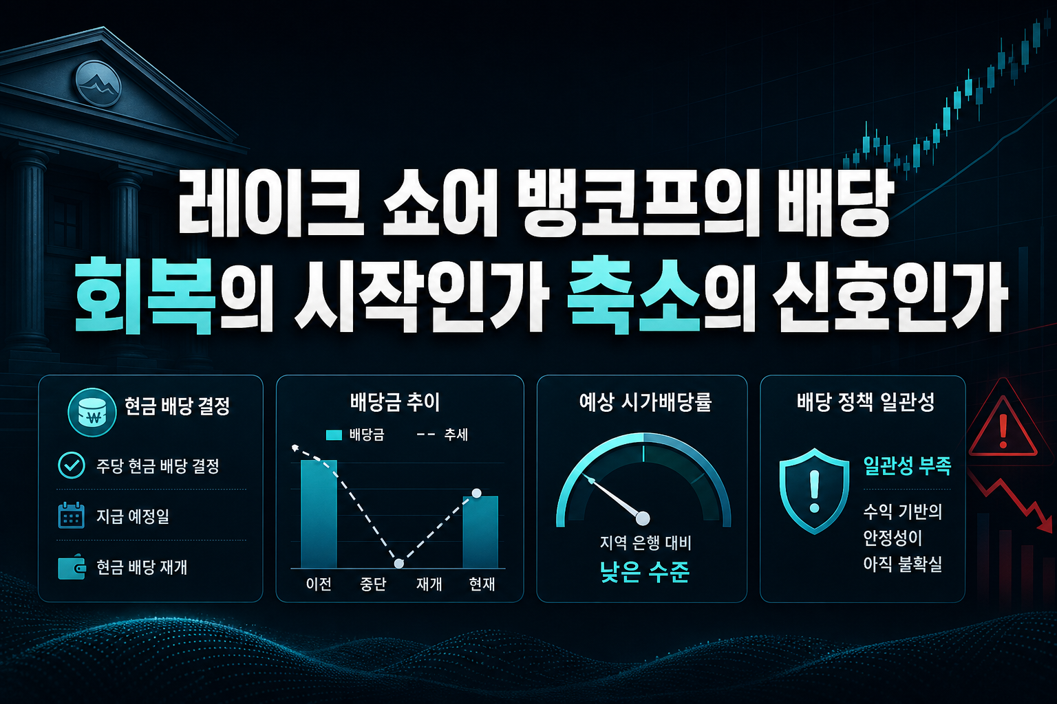 레이크 쇼어 뱅코프의 배당, 회복의 시작인가 축소의 신호인가