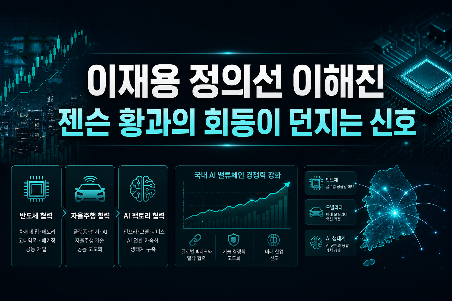 이재용·정의선·이해진, 젠슨 황과의 회동이 던지는 신호