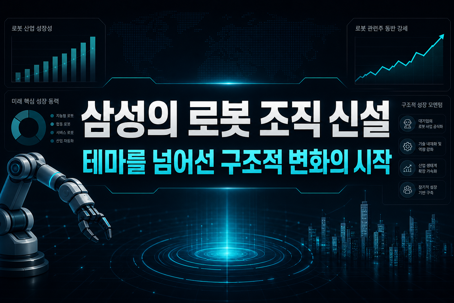 삼성의 로봇 조직 신설, 테마를 넘어선 구조적 변화의 시작