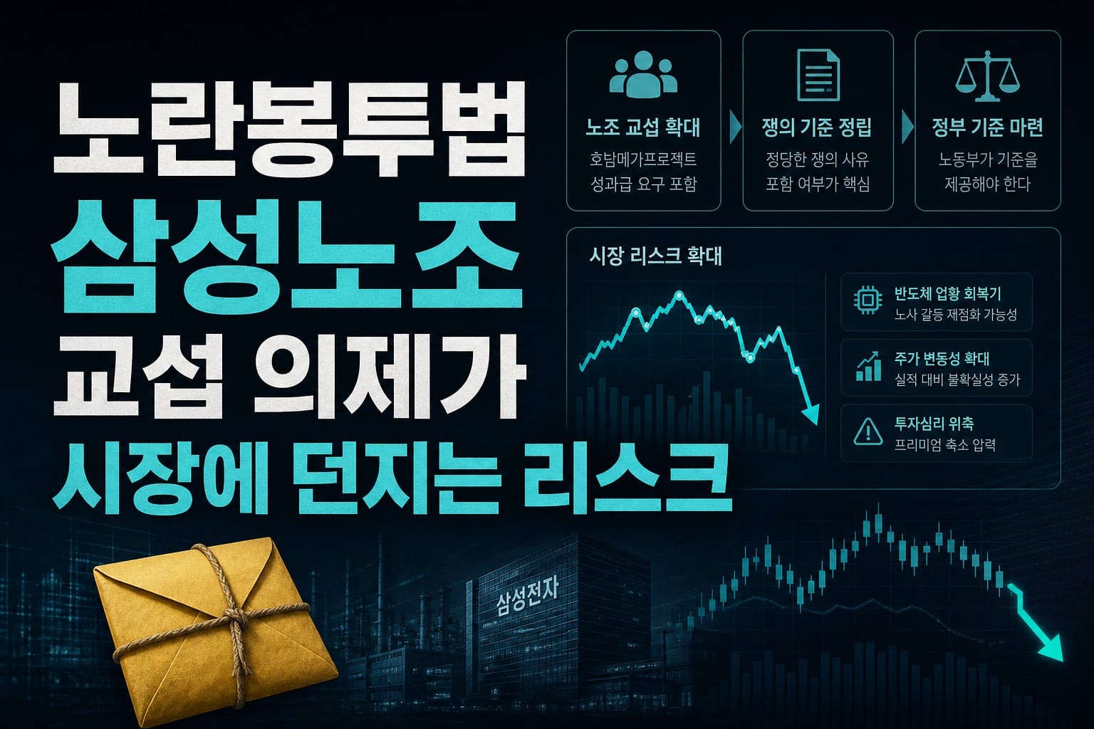 노란봉투법, 삼성노조 교섭 의제가 시장에 던지는 리스크