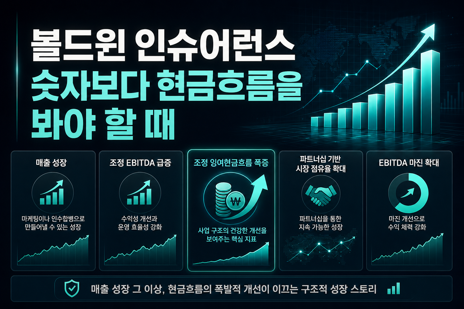 볼드윈 인슈어런스, 숫자보다 현금흐름을 봐야 할 때