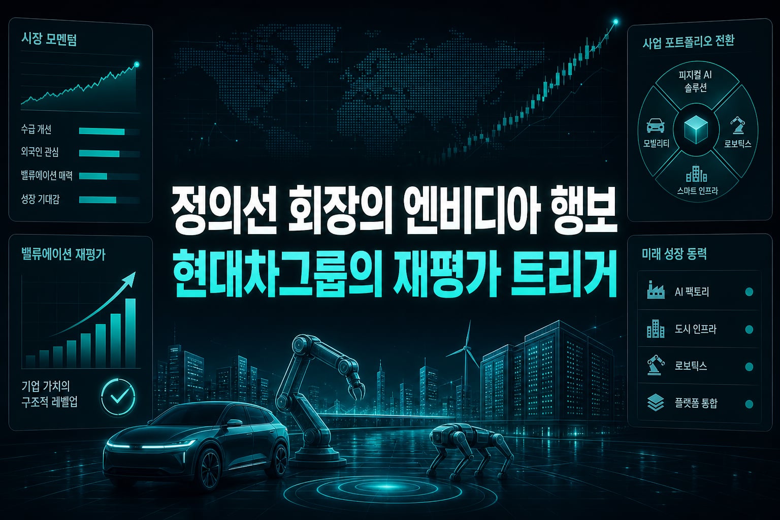 정의선 회장의 엔비디아 행보, 현대차그룹의 재평가 트리거