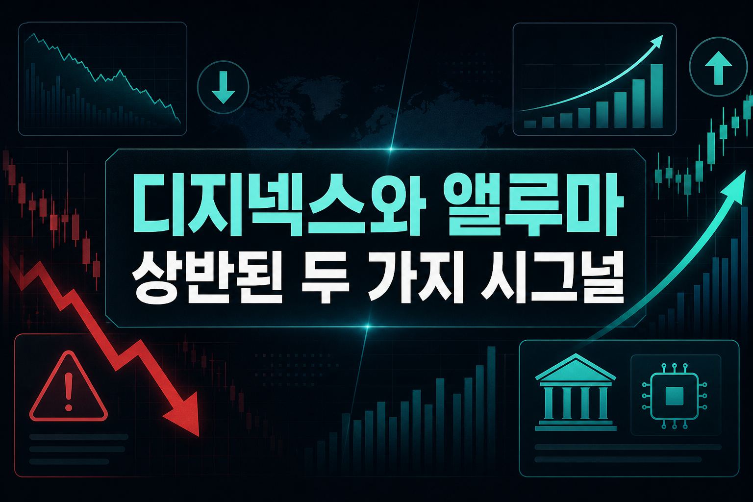 디지넥스와 앨루마, 상반된 두 가지 시그널