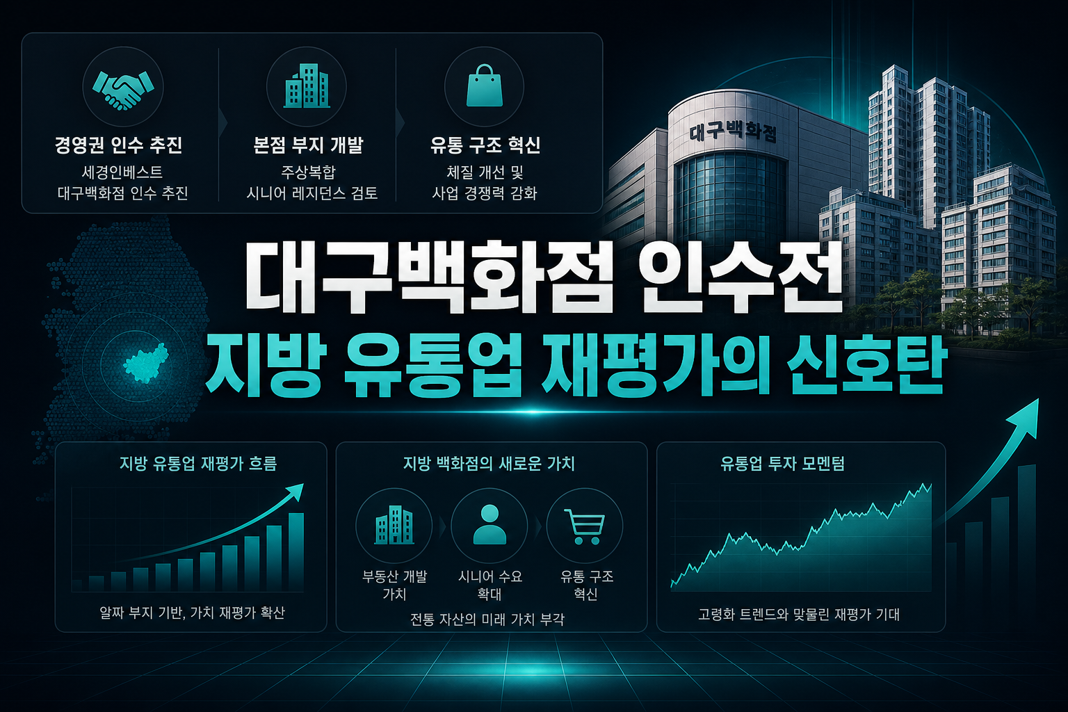 대구백화점 인수전, 지방 유통업 재평가의 신호탄