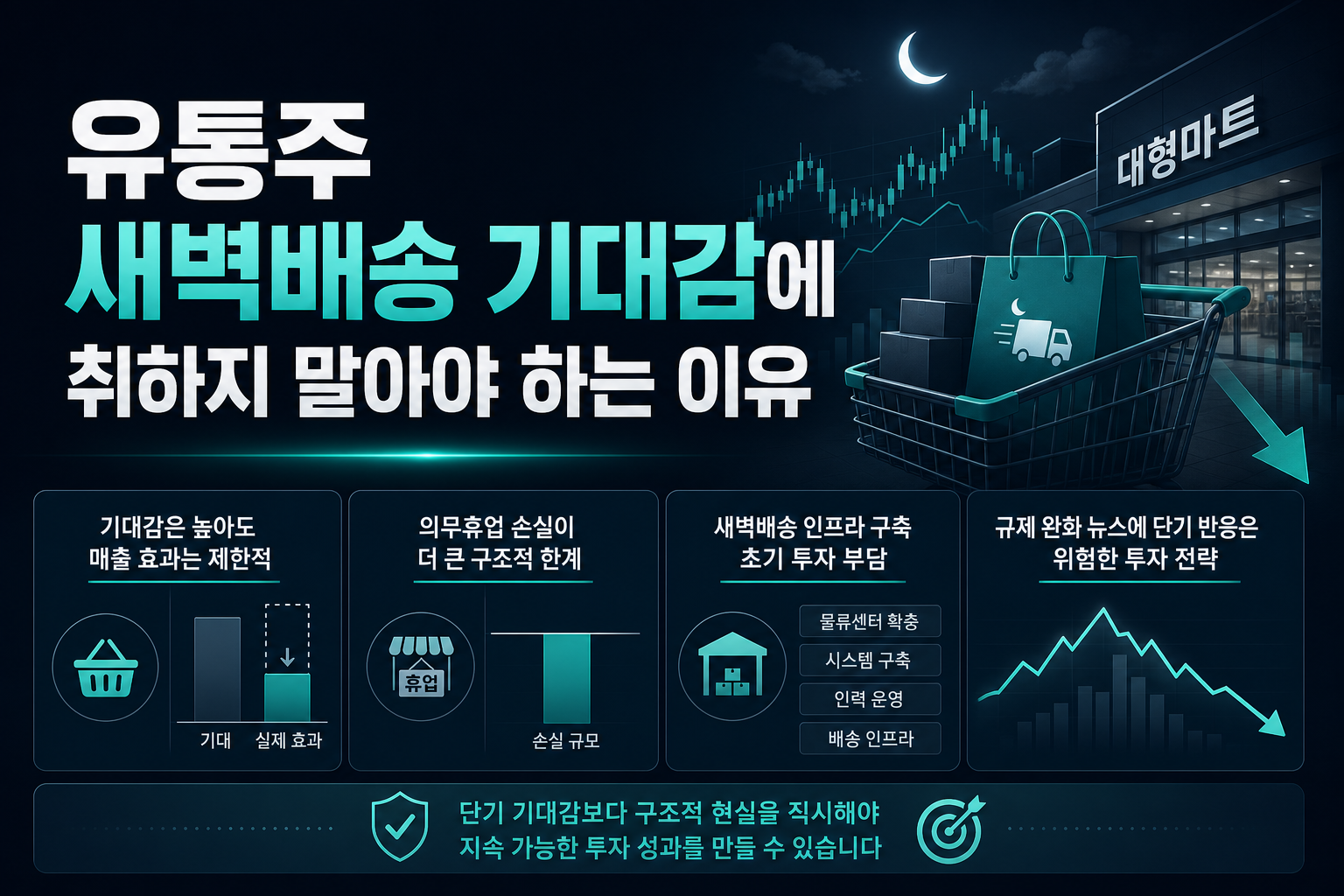 유통주, 새벽배송 기대감에 취하지 말아야 하는 이유
