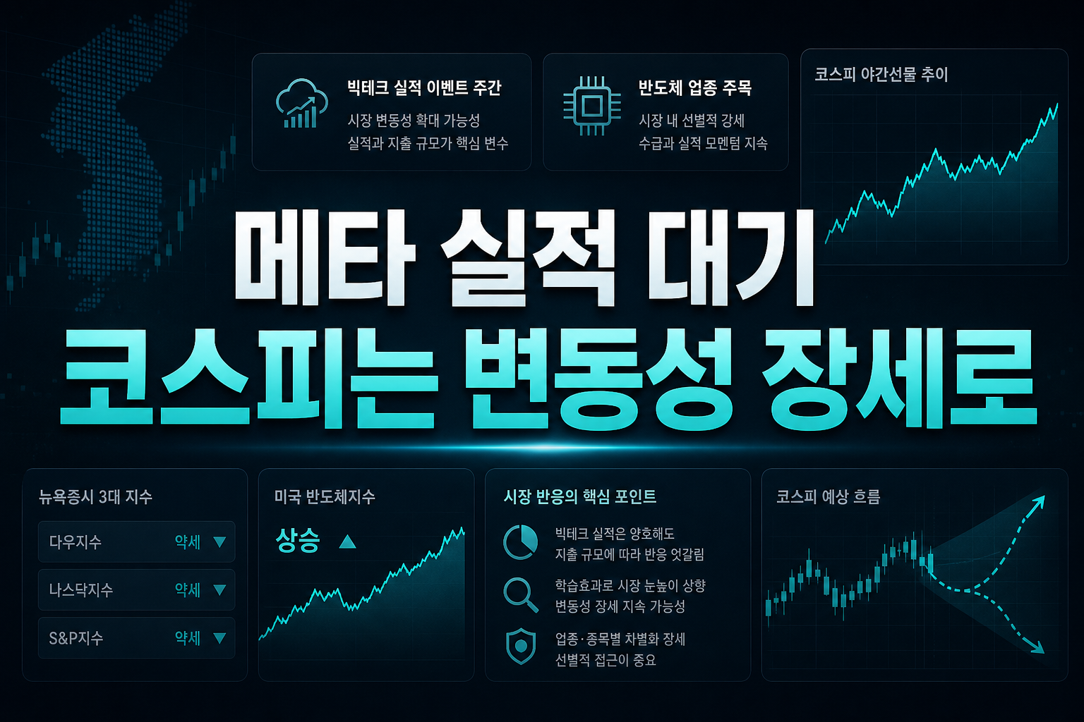 MS·메타 실적 대기, 코스피는 변동성 장세로