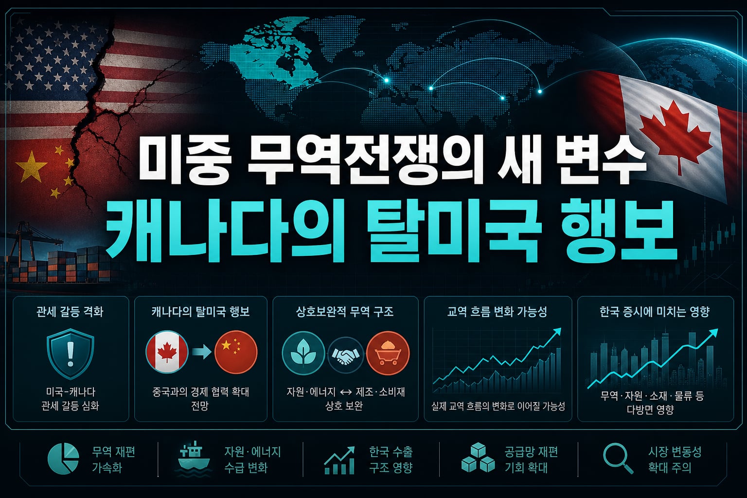 미중 무역전쟁의 새 변수, 캐나다의 탈미국 행보