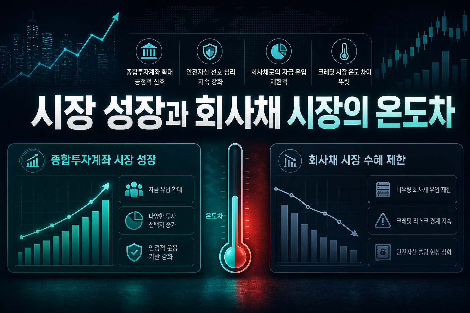 IMA 시장 성장과 회사채 시장의 온도차