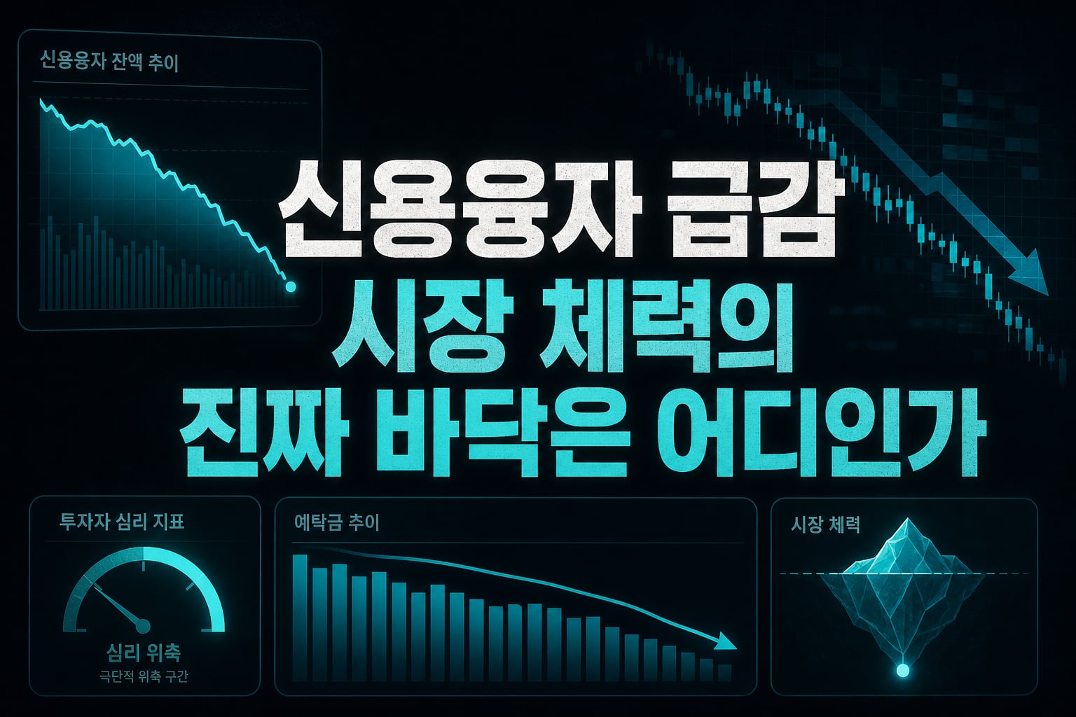 신용융자 급감, 시장 체력의 진짜 바닥은 어디인가