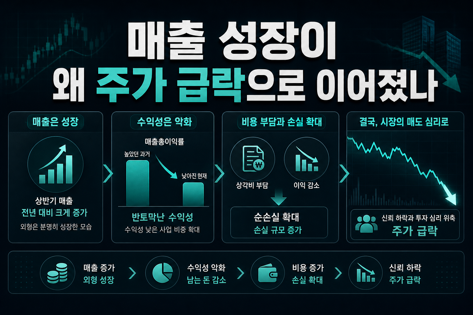 매출 40% 성장이 왜 주가 급락으로 이어졌나