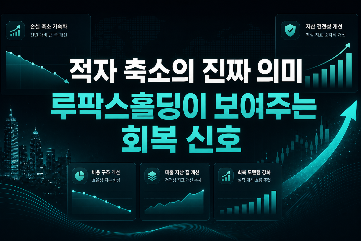 적자 축소의 진짜 의미, 루팍스홀딩이 보여주는 회복 신호