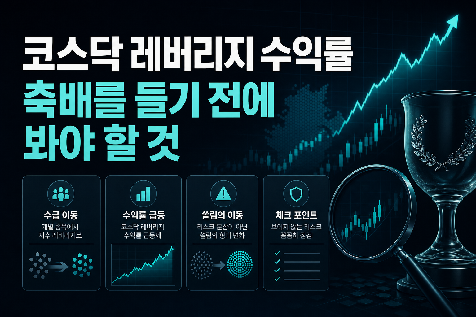 코스닥 레버리지 60% 수익률, 축배를 들기 전에 봐야 할 것