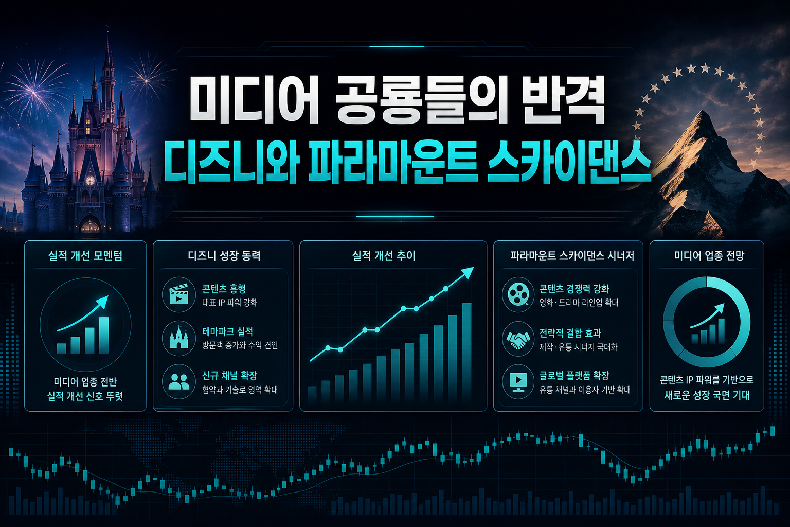 미디어 공룡들의 반격, 디즈니와 파라마운트 스카이댄스