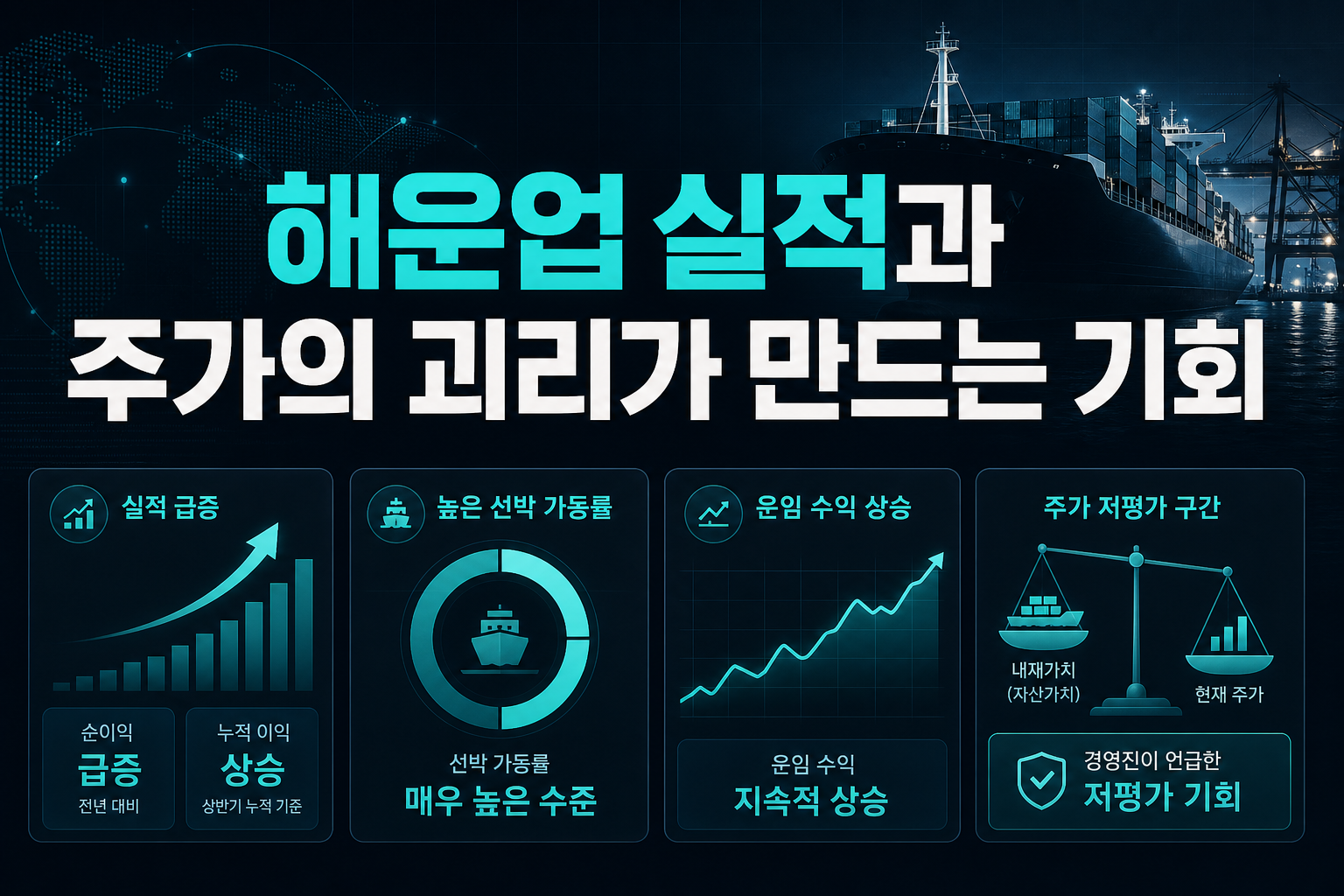 해운업, 실적과 주가의 괴리가 만드는 기회