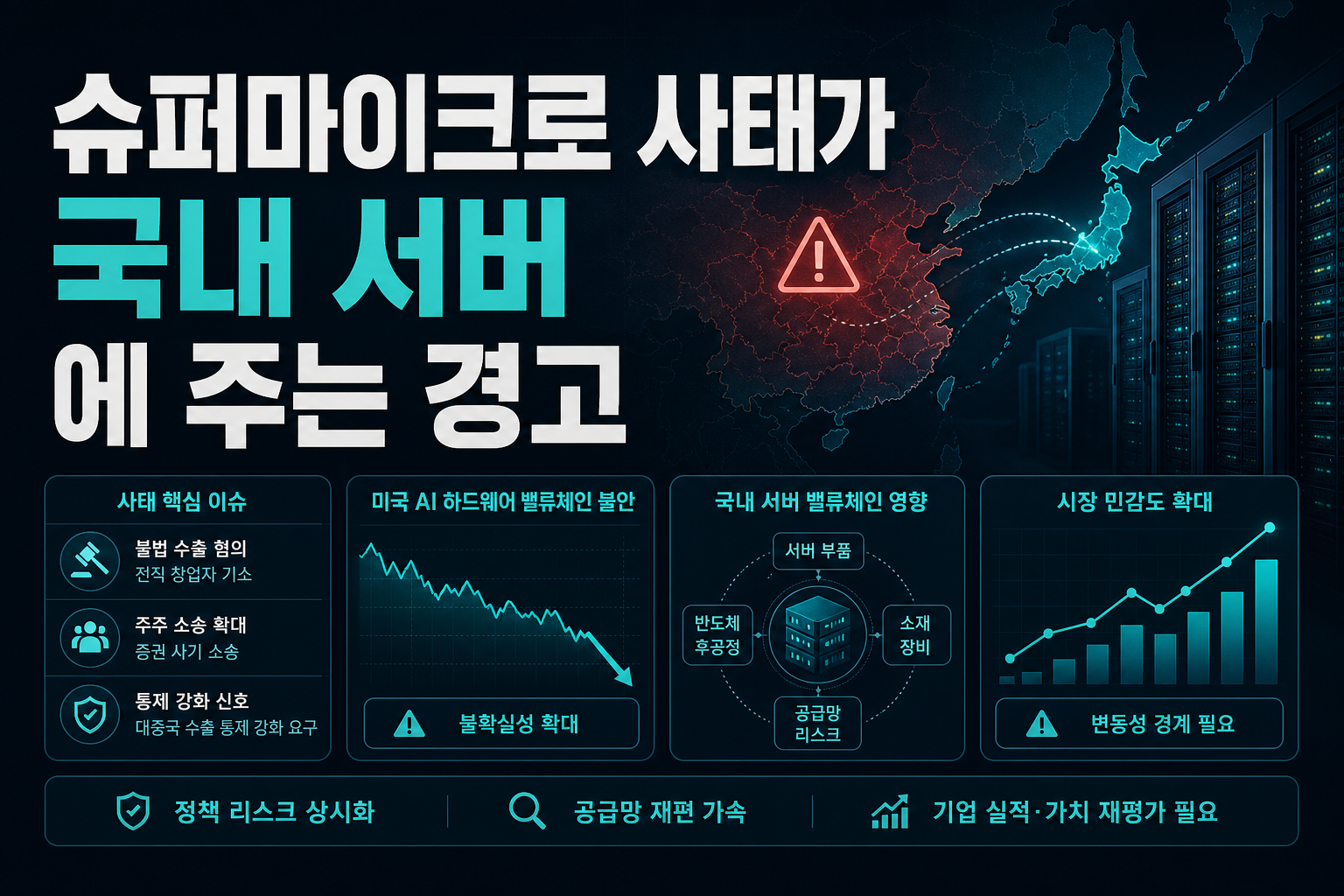 슈퍼마이크로 사태가 국내 AI 서버株에 주는 경고