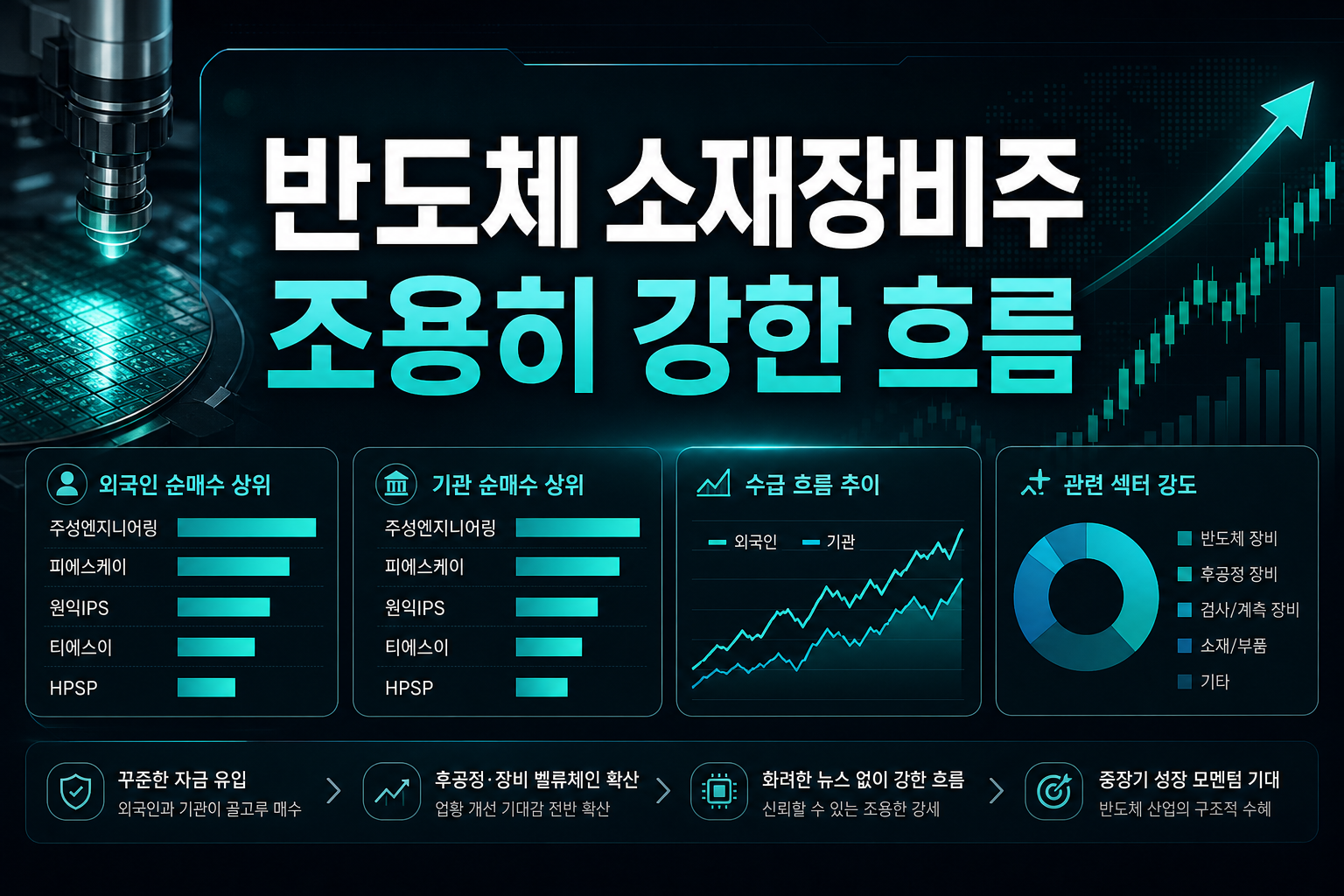 반도체 소재장비주, 조용히 강한 흐름