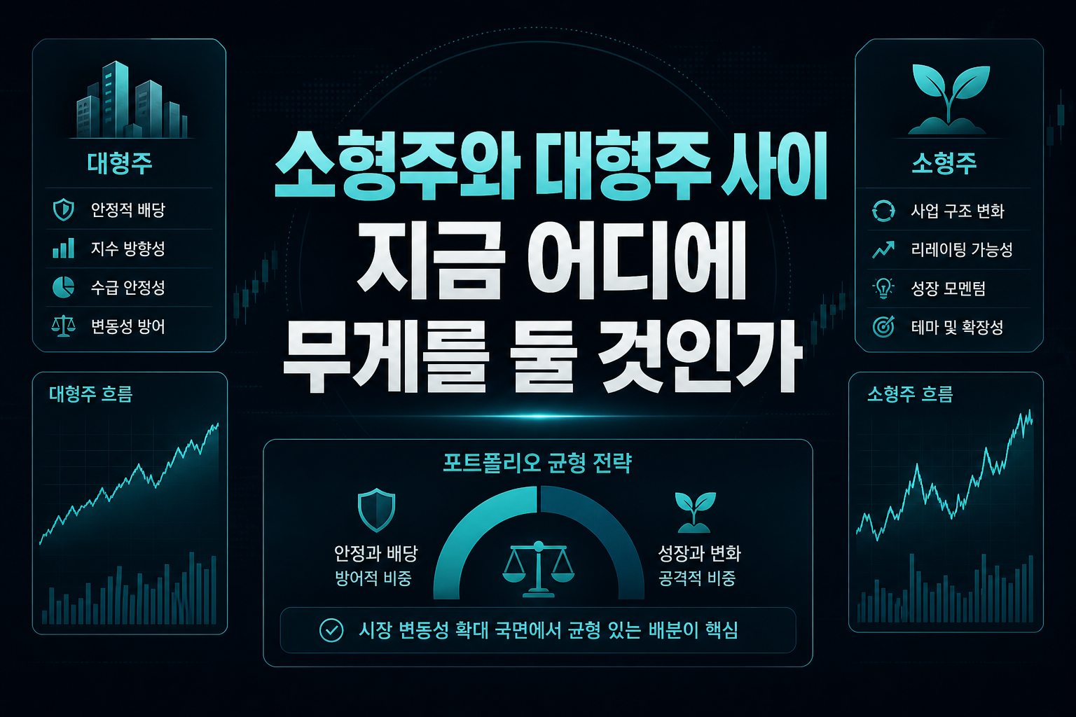 소형주와 대형주 사이, 지금 어디에 무게를 둘 것인가