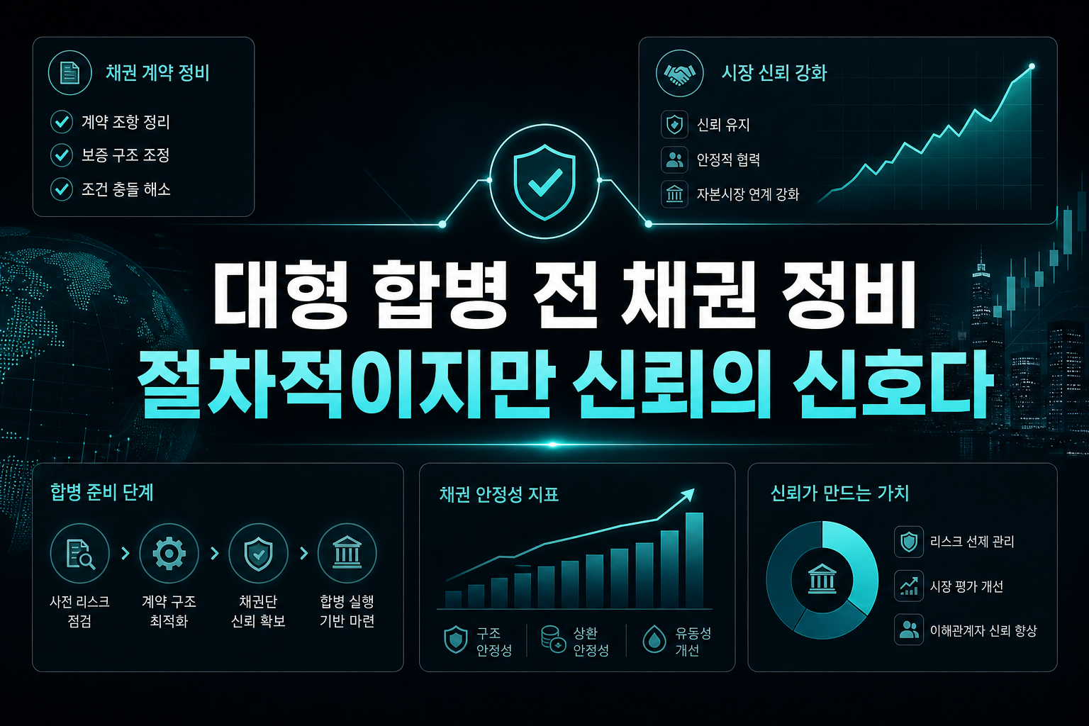 대형 합병 전 채권 정비, 절차적이지만 신뢰의 신호다