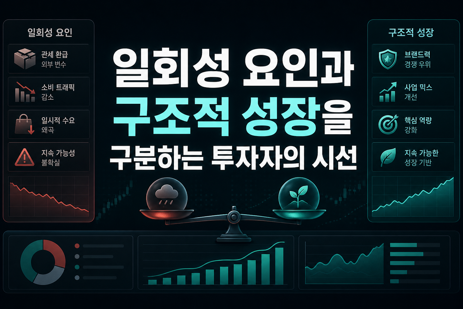 일회성 요인과 구조적 성장을 구분하는 투자자의 시선