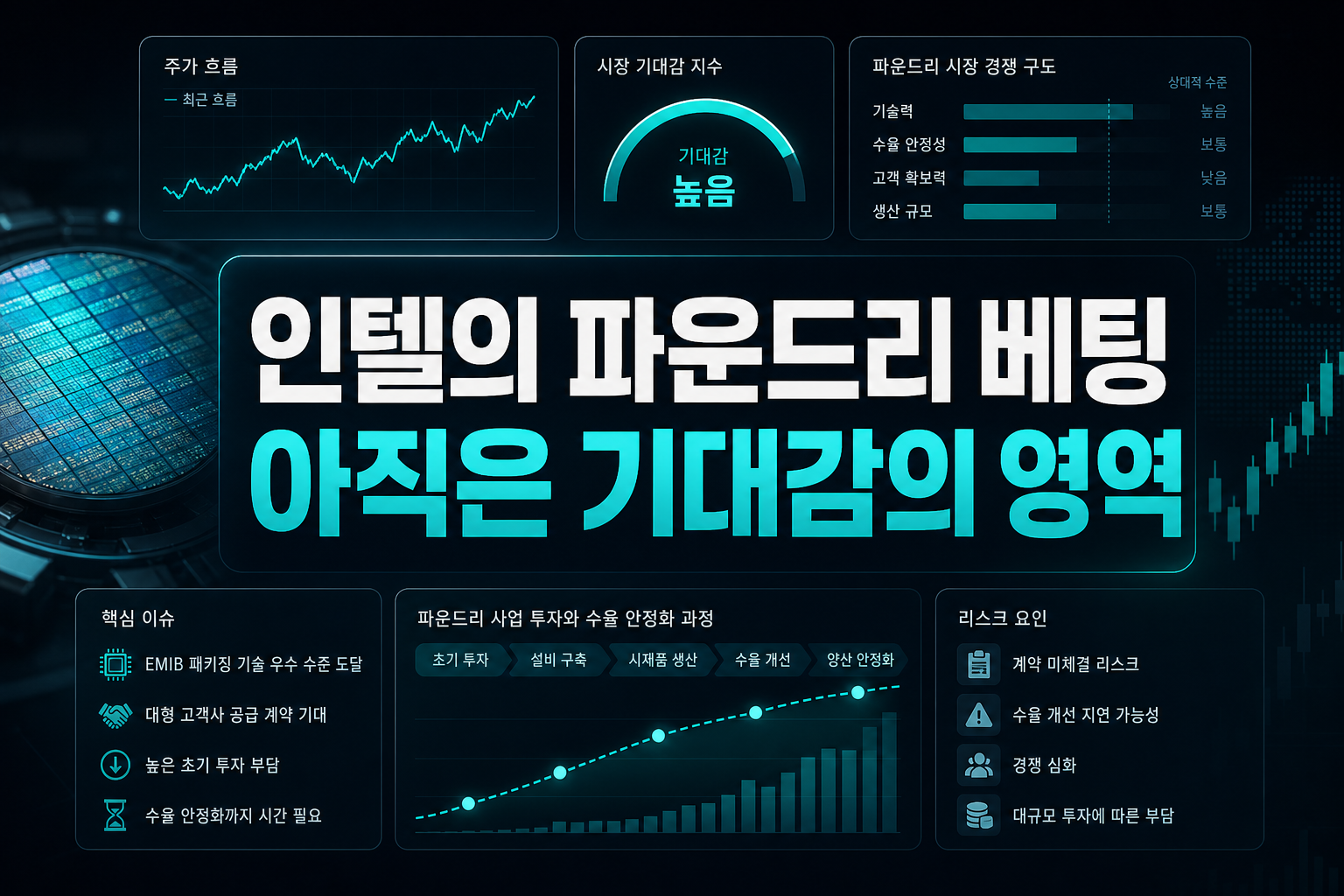 인텔의 파운드리 베팅, 아직은 기대감의 영역