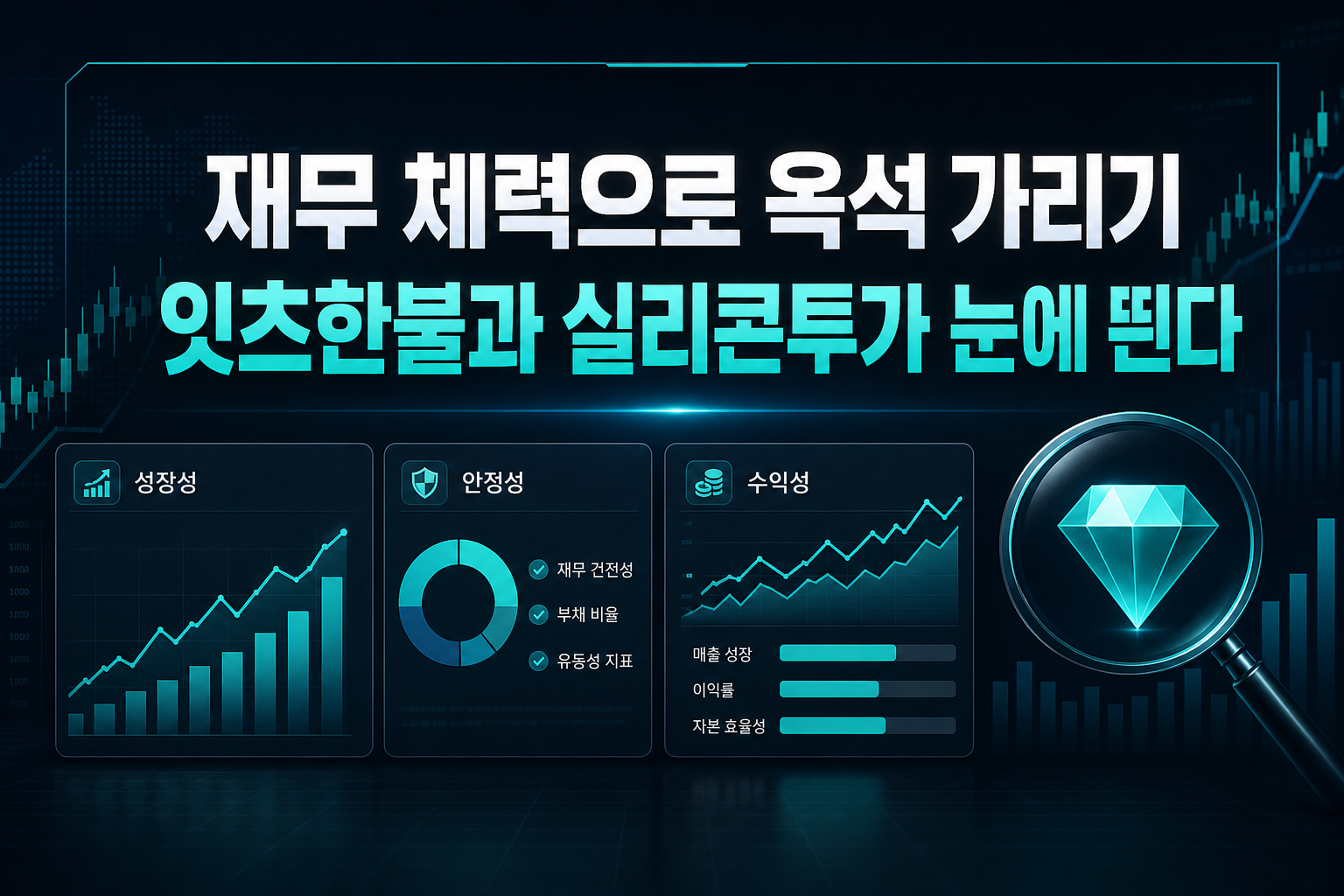 재무 체력으로 옥석 가리기, 잇츠한불과 실리콘투가 눈에 띈다
