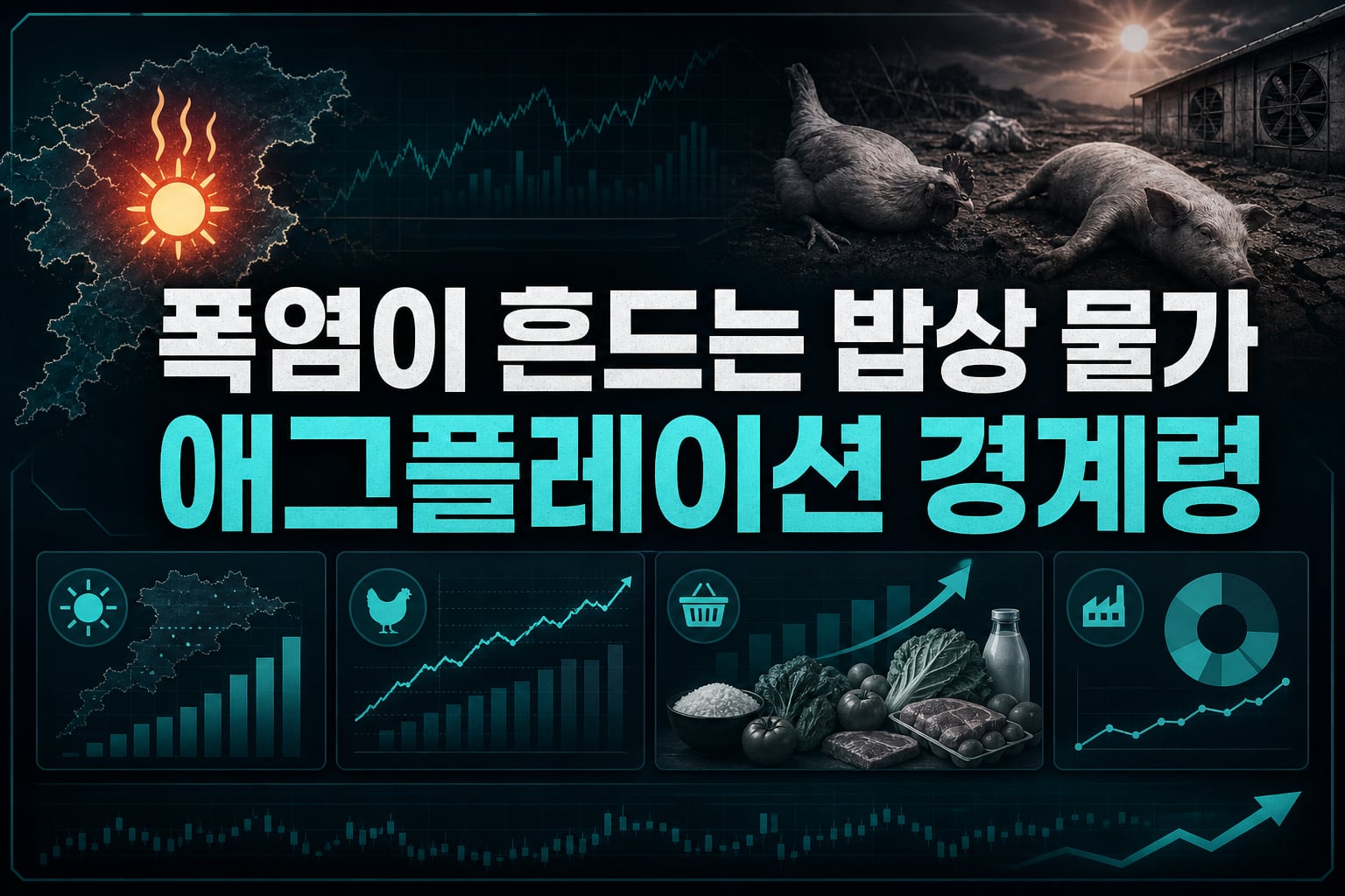 폭염이 흔드는 밥상 물가, 애그플레이션 경계령