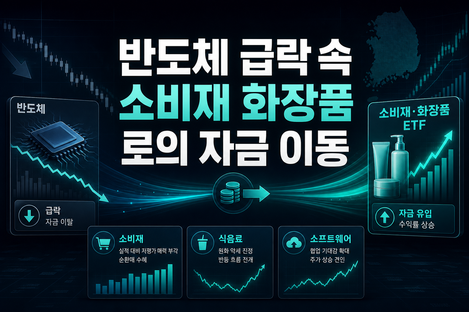 반도체 급락 속 소비재·화장품 ETF로의 자금 이동