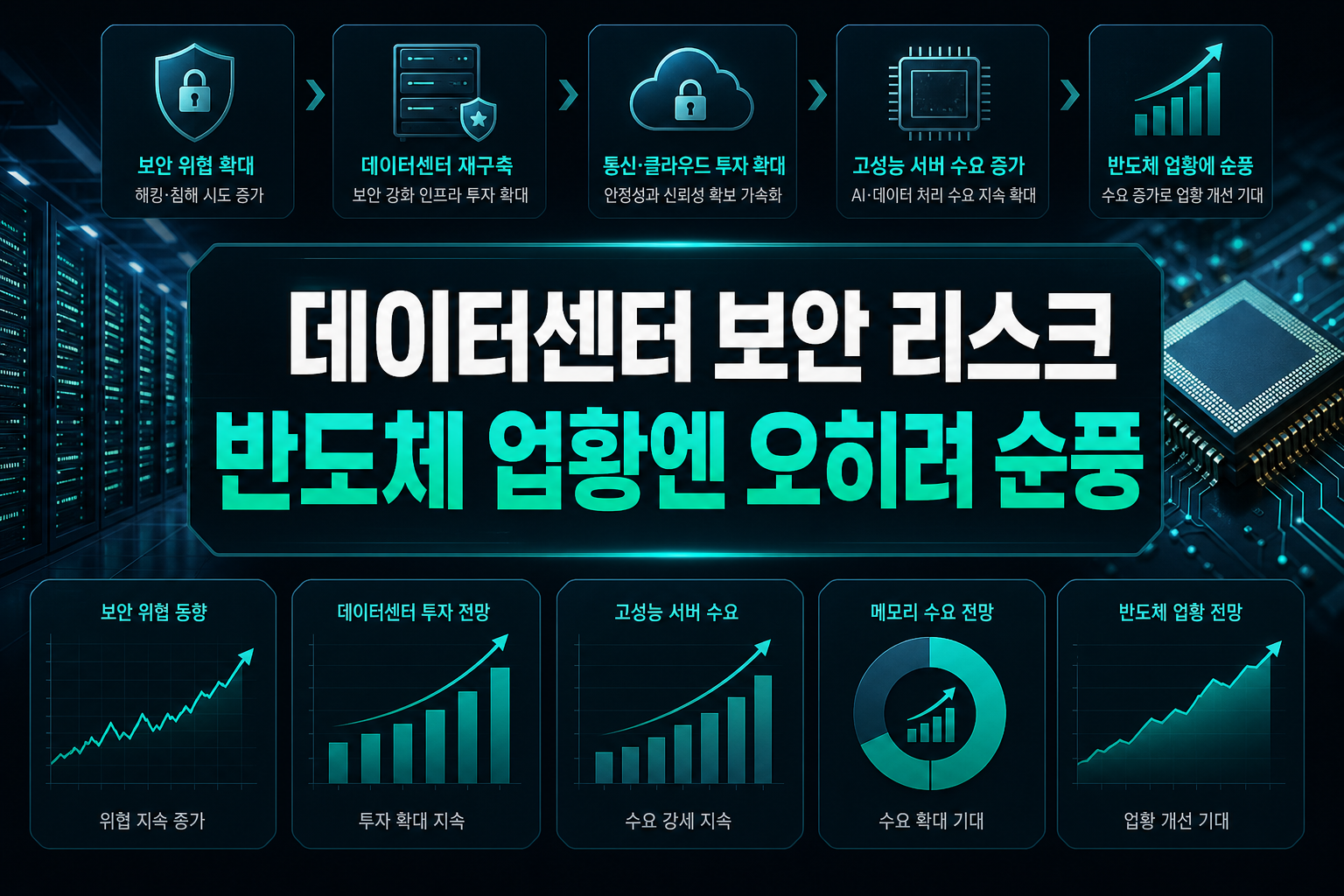 데이터센터發 보안 리스크, 반도체 업황엔 오히려 순풍