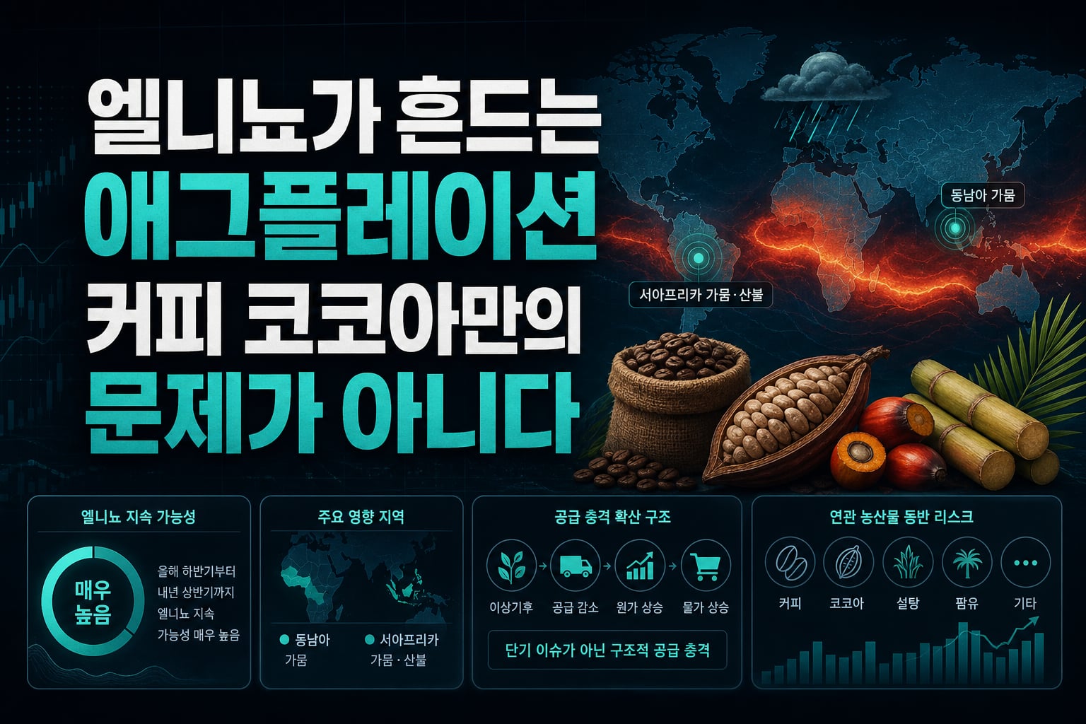 엘니뇨가 흔드는 애그플레이션, 커피·코코아만의 문제가 아니다